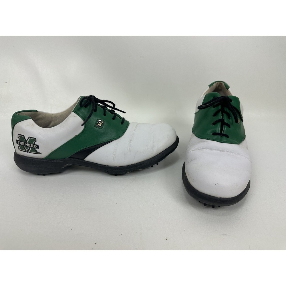 FootJoy‎ DryJoys Women's Golf Shoes Size 8.5 Marshall University NCAA Saddle